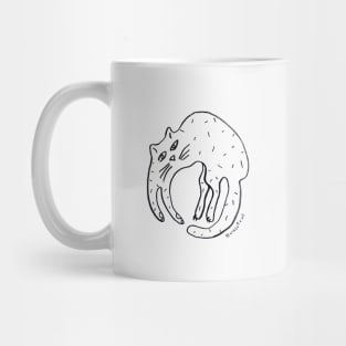 White cat in it's bubble Mug